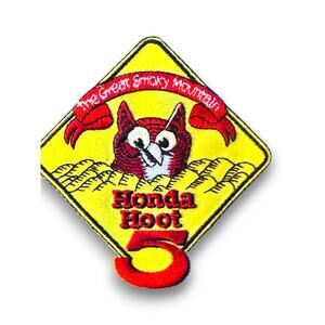 Vintage 1999 Honda Hoot 5th Anniversary Great Smoky Mountains Patch